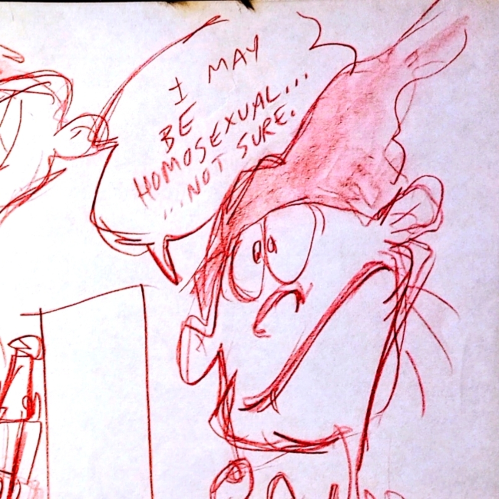Ed Edd n Eddy "Double Dee Questions Sexuality" Movie Sketches by Scott Underwood